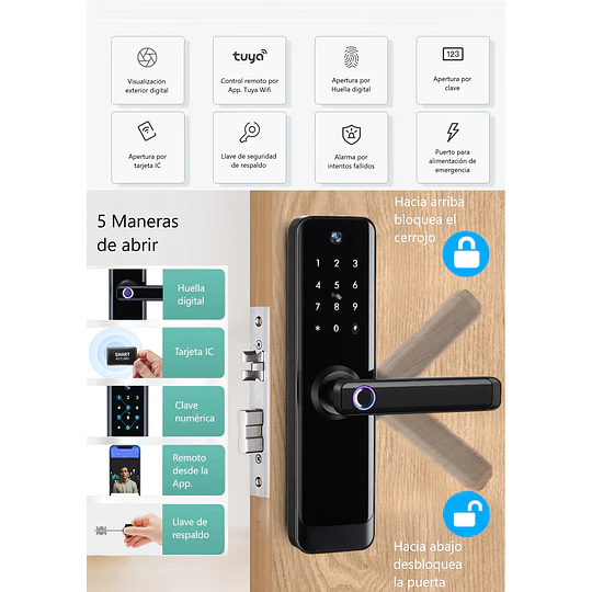 Cerradura Digital MSD270 PRO WIFI con Instalación(*) - Image 2