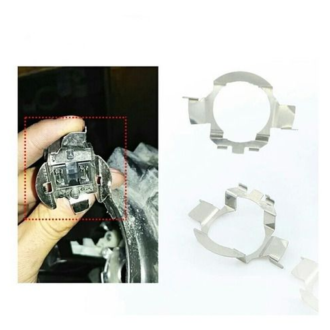 ADAPTADORES H7 AUDI A1, A3, A4, BMW 116I, 320I, X1, VW GOLF, VW VENTO, VW BORA 1