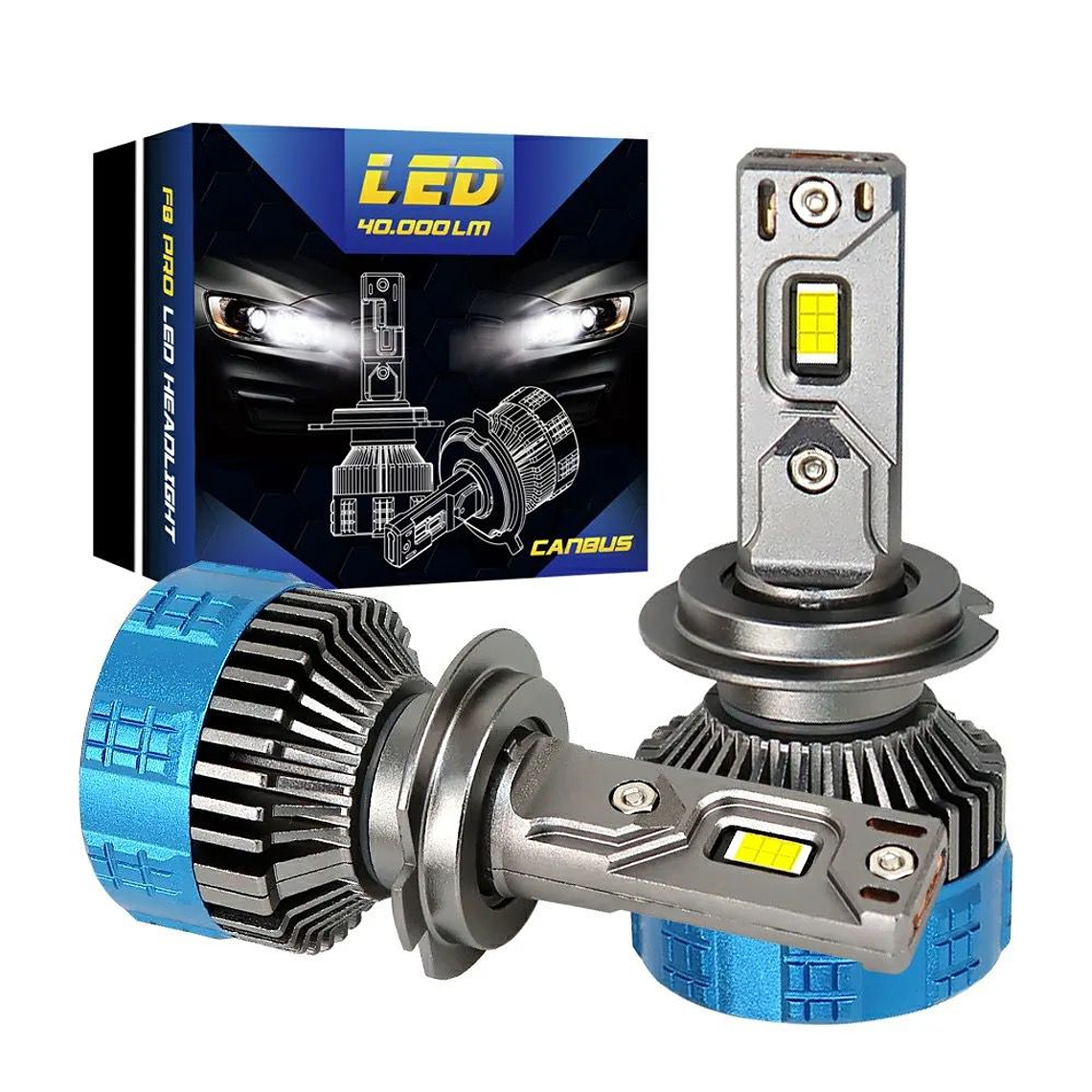 TURBOLED F8 PRO CANBUS ALTA POTENCIA 40.000 LUMENES 1
