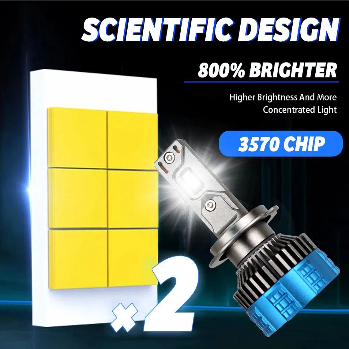 TURBOLED F8 PRO CANBUS ALTA POTENCIA 40.000 LUMENES 2