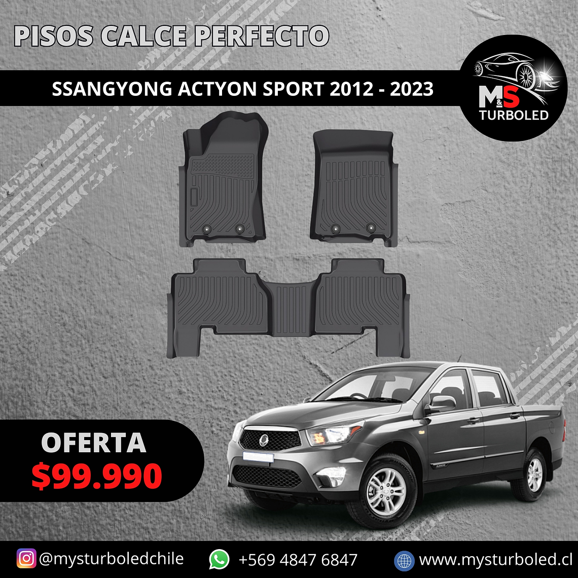 PISO DE CALCE PERFECTO SSANGYONG ACTYON SPORTS 1