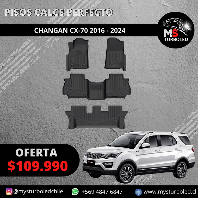 PISO DE CALCE PERFECTO CHANGAN CX-70 1