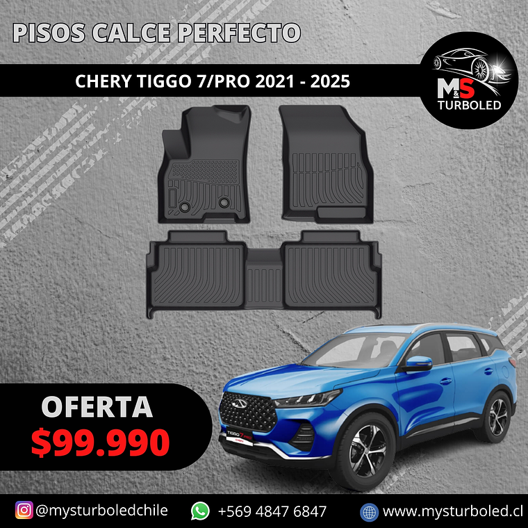 PISO DE CALCE PERFECTO CHERY TIGGO 7/7PRO/7PROMAX 1