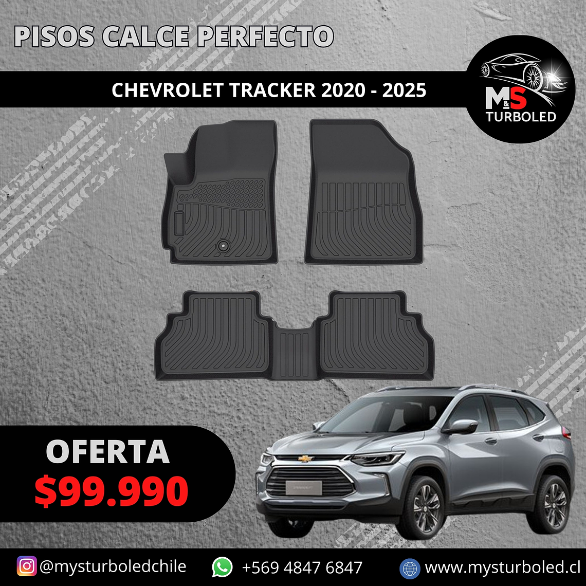 PISO DE CALCE PERFECTO CHEVROLET TRACKER 1