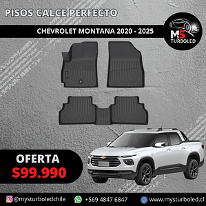 PISO DE CALCE PERFECTO CHEVROLET MONTANA