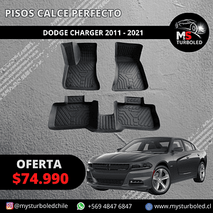 PISO DE CALCE PERFECTO DODGE CHARGER