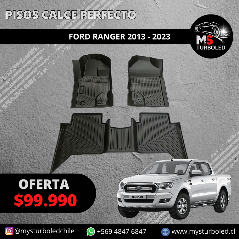 PISO DE CALCE PERFECTO FORD RANGER 1