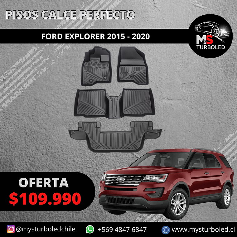 PISO DE CALCE PERFECTO FORD EXPLORER 1