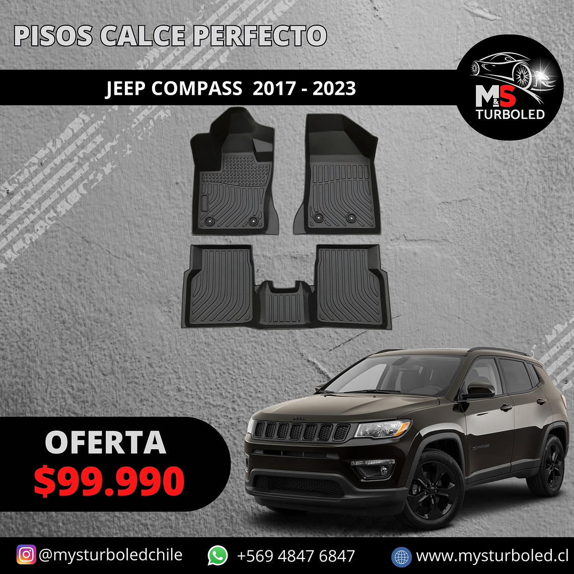 PISO DE CALCE PERFECTO JEEP COMPASS 1