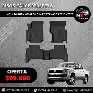 PISO DE CALCE PERFECTO VOLKSWAGEN AMAROK SIN PORTAVASOS