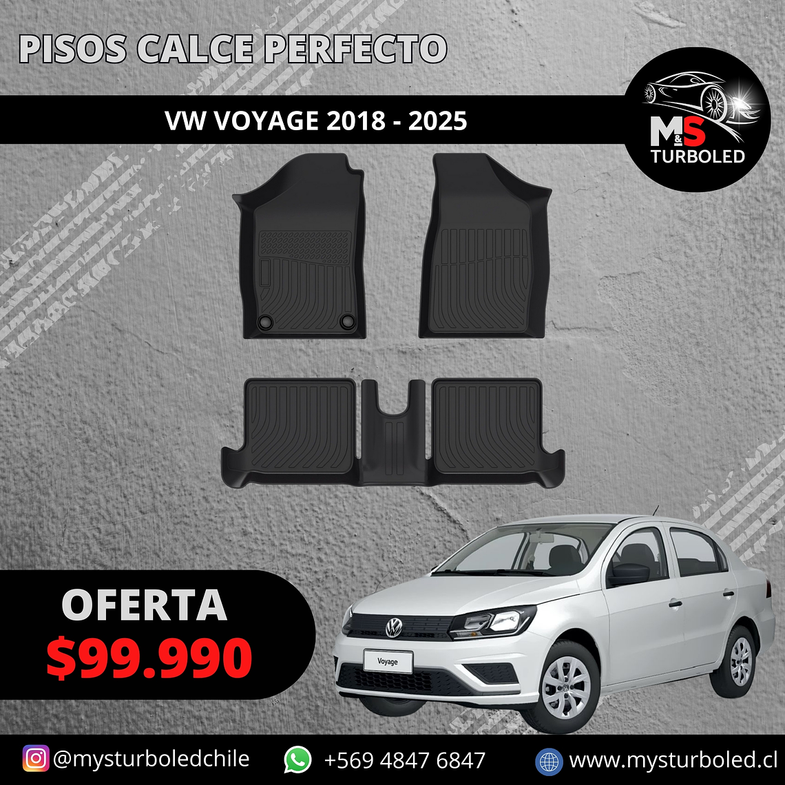 PISO DE CALCE PERFECTO VOLKSWAGEN VOYAGE 1