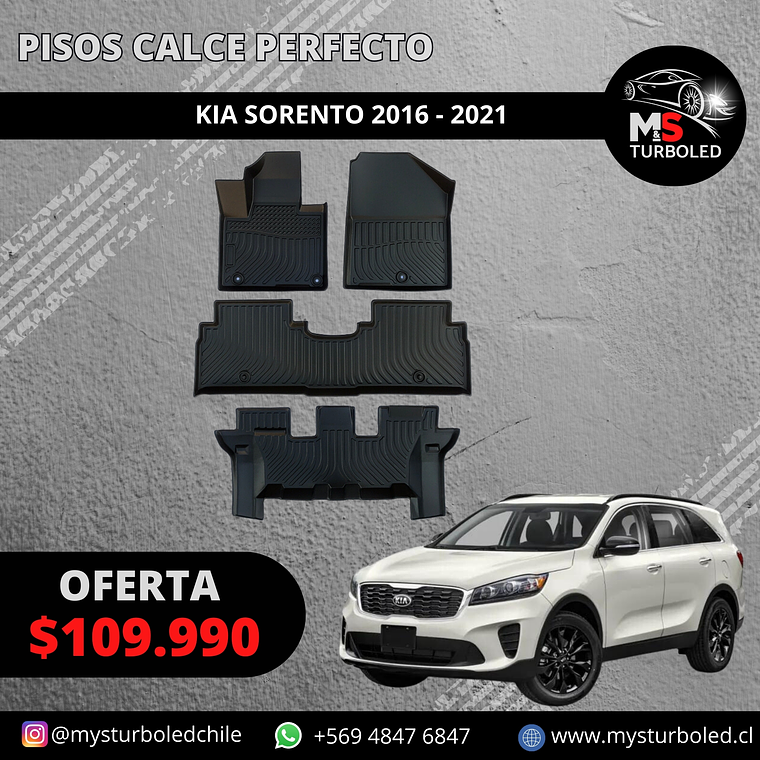 PISO DE CALCE PERFECTO KIA SORENTO 1