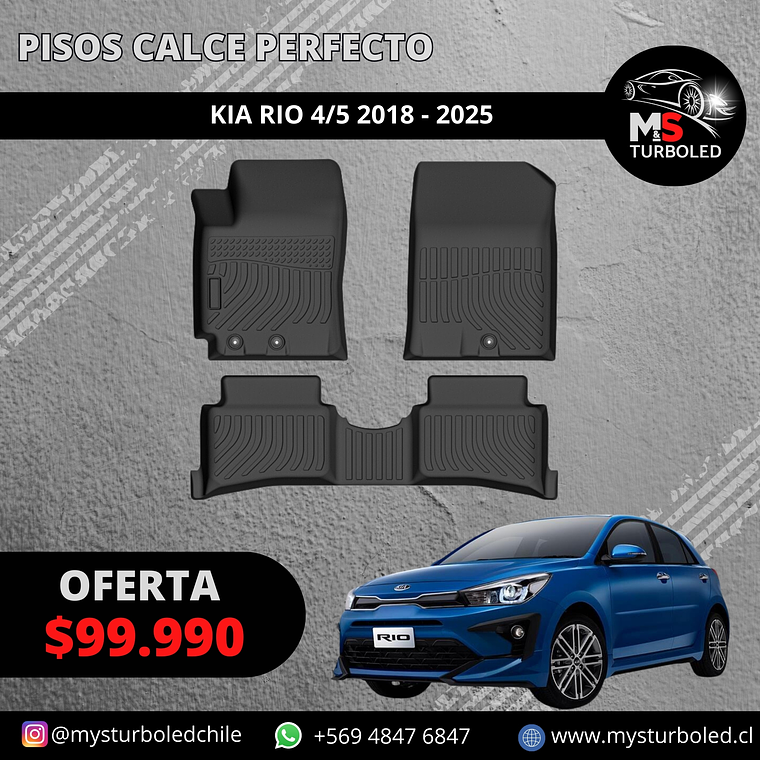 PISO DE CALCE PERFECTO KIA RIO 4/5 1