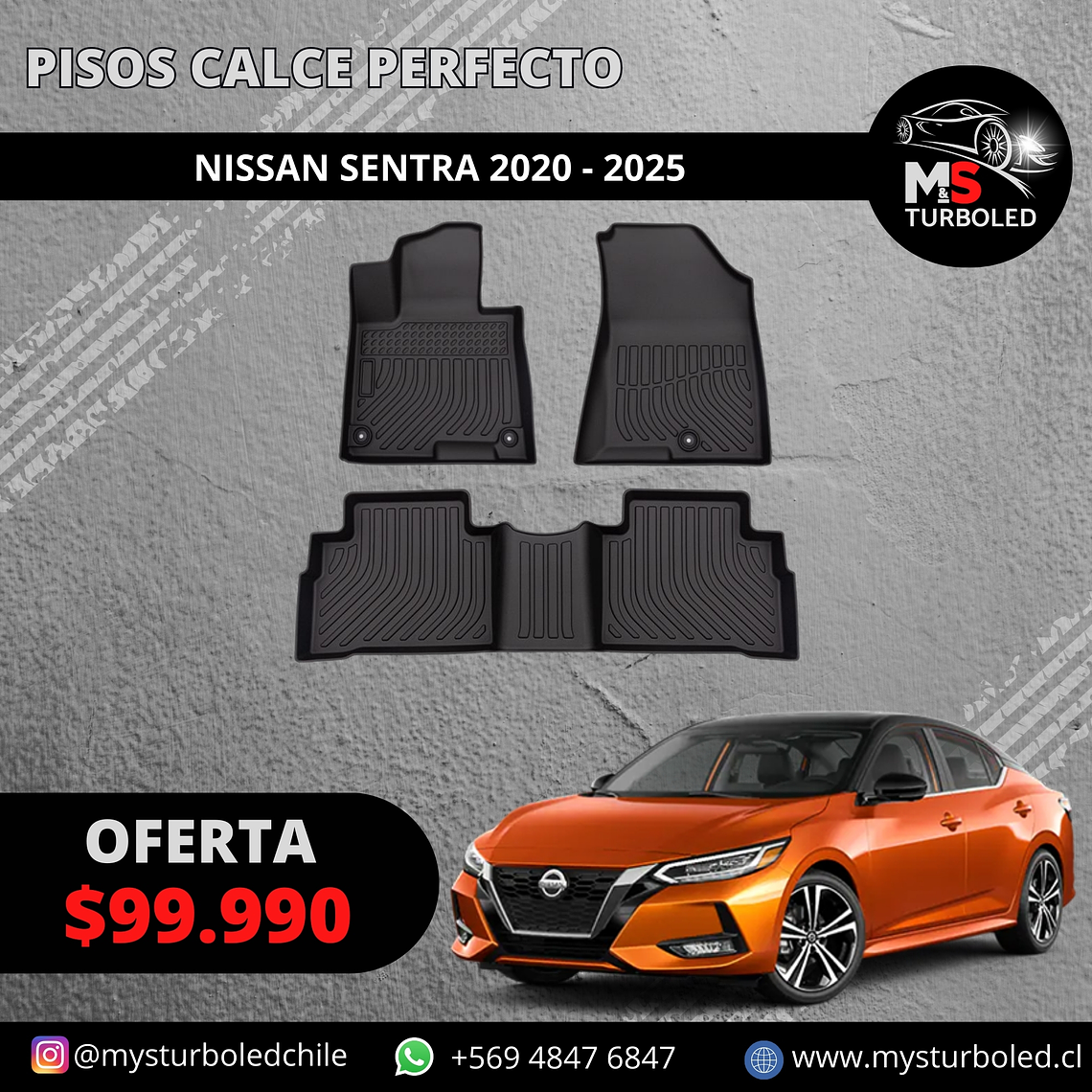 PISO DE CALCE PERFECTO NISSAN SENTRA 1