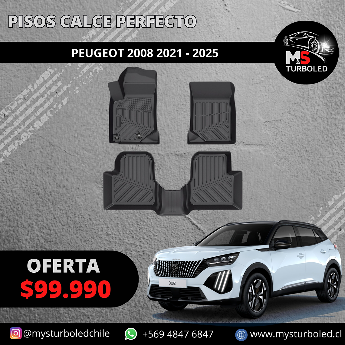 PISO DE CALCE PERFECTO PEUGEOT 2008 (NO HIBRIDA) 1
