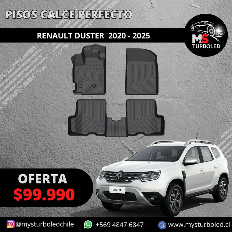 PISO DE CALCE PERFECTO RENAULT DUSTER 1