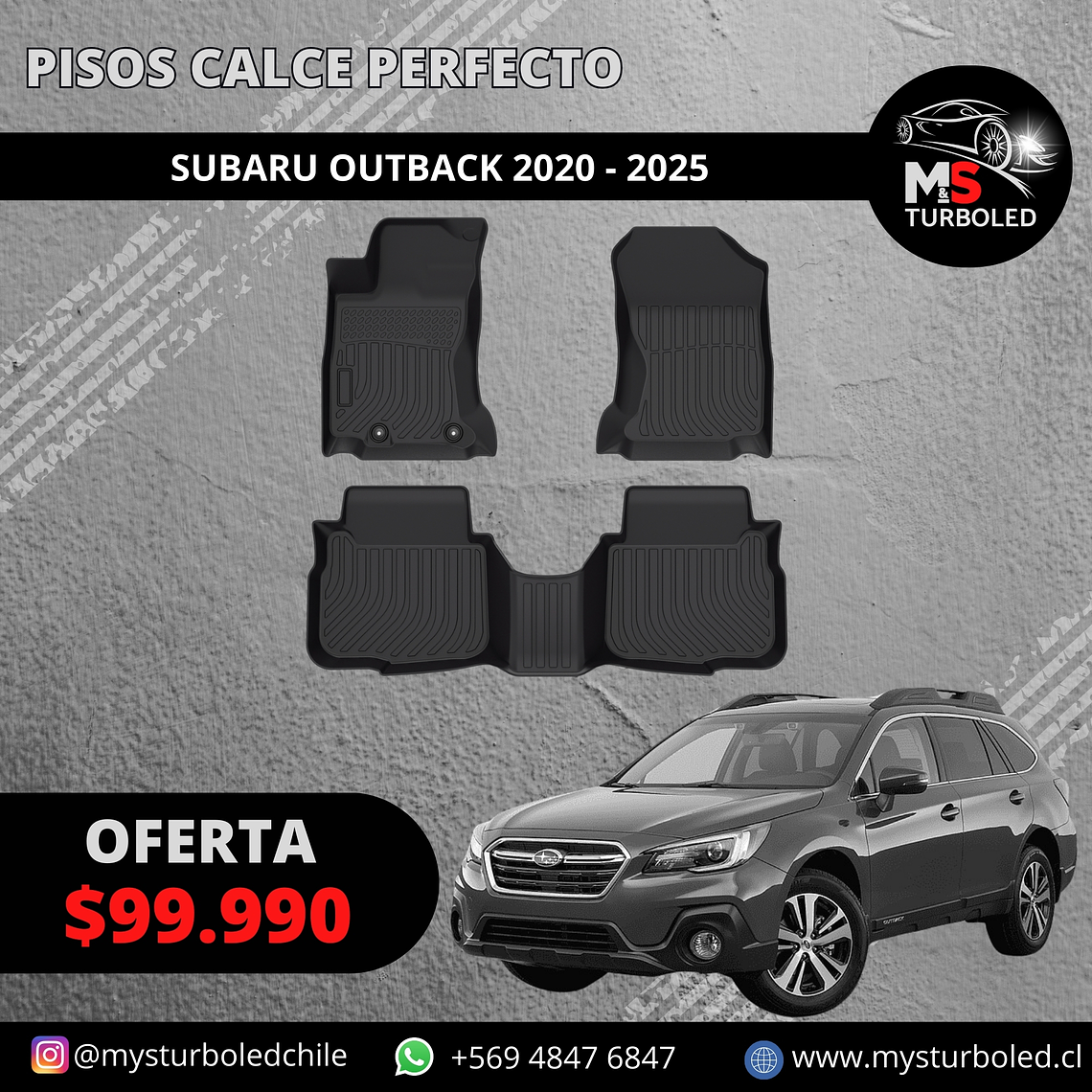 PISO DE CALCE PERFECTO SUBARU OUTBACK 1