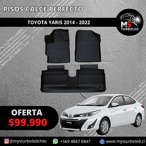 PISO DE CALCE PERFECTO TOYOTA YARIS