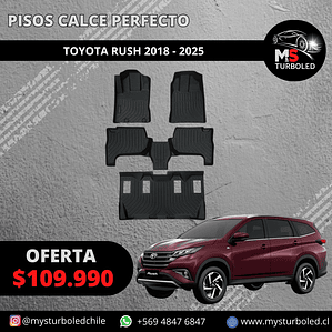 PISO DE CALCE PERFECTO TOYOTA RUSH