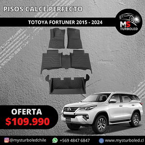 PISO DE CALCE PERFECTO TOYOTA FORTUNER 
