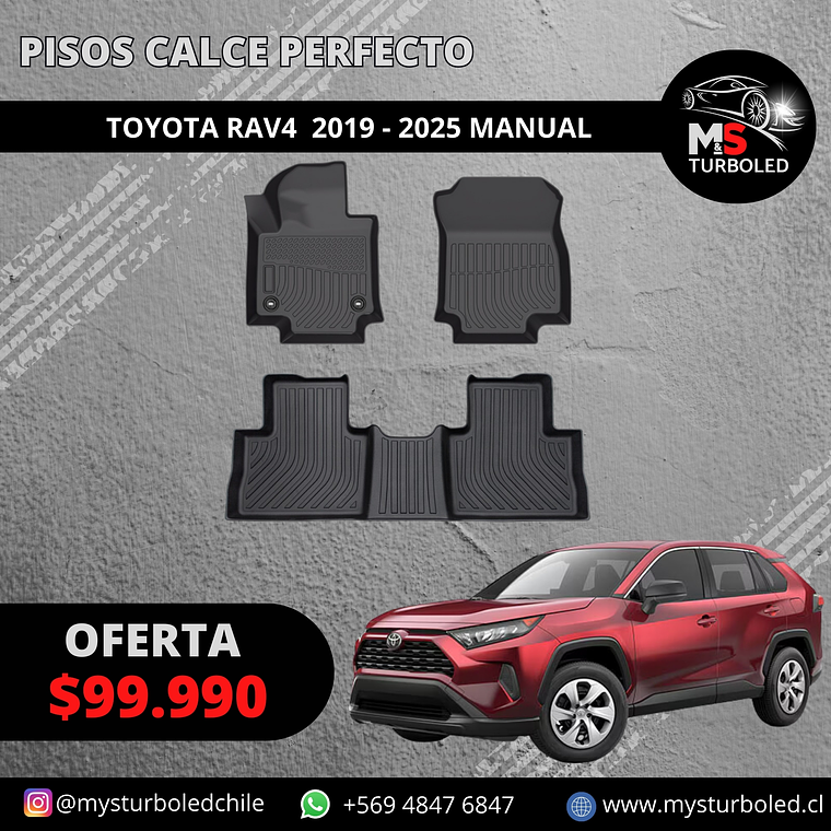 PISO DE CALCE PERFECTO TOYOTA NEW RAV4 MECANICA 1
