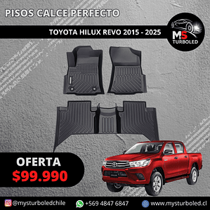 PISO DE CALCE PERFECTO TOYOTA HILUX REVO