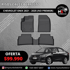 PISO DE CALCE PERFECTO CHEVROLET ONIX SEDAN