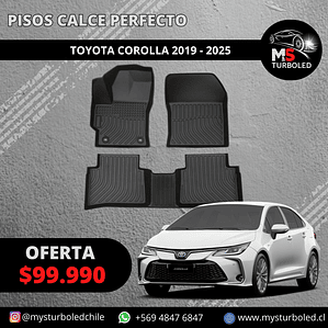 PISO DE CALCE PERFECTO TOYOTA COROLLA