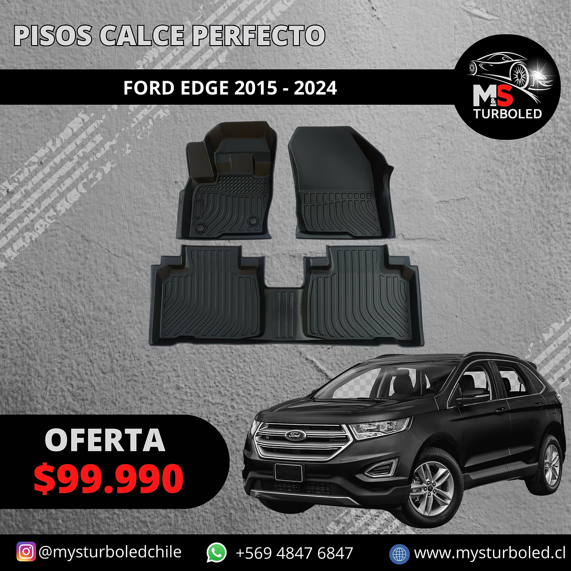 PISO DE CALCE PERFECTO FORD EDGE 1