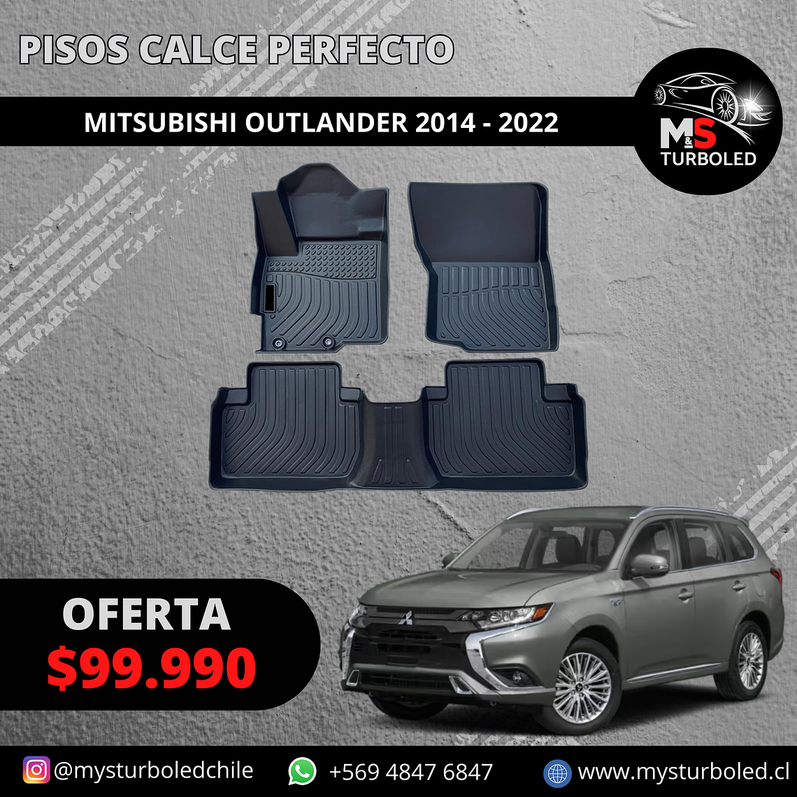 PISO DE CALCE PERFECTO MITSUBISHI OUTLANDER 1