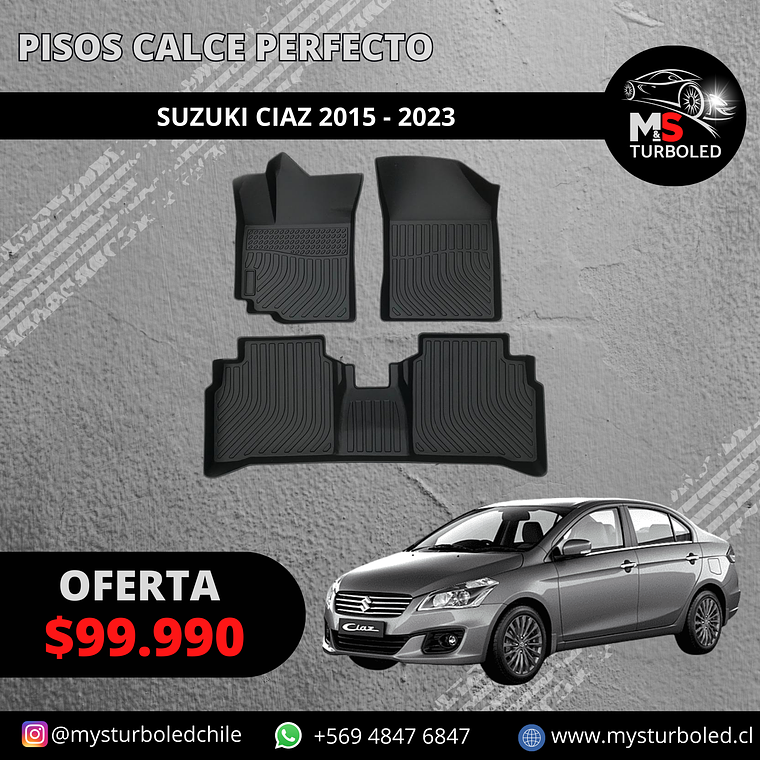 PISO DE CALCE PERFECTO SUZUKI CIAZ 1