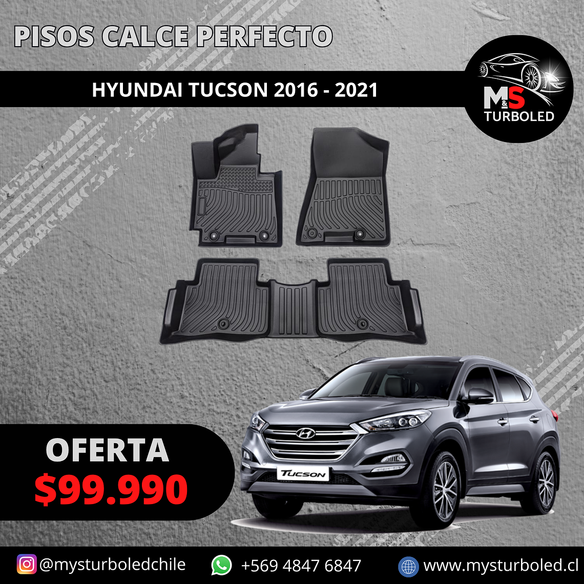 PISO DE CALCE PERFECTO HYUNDAI TUCSON 1