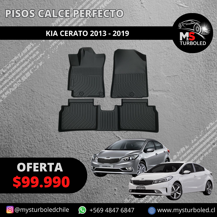 PISO DE CALCE PERFECTO KIA CERATO 1