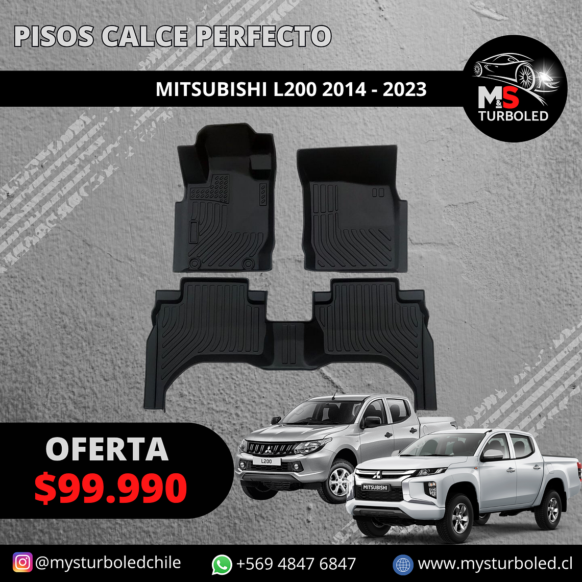 PISO DE CALCE PERFECTO MITSUBISHI L200 1