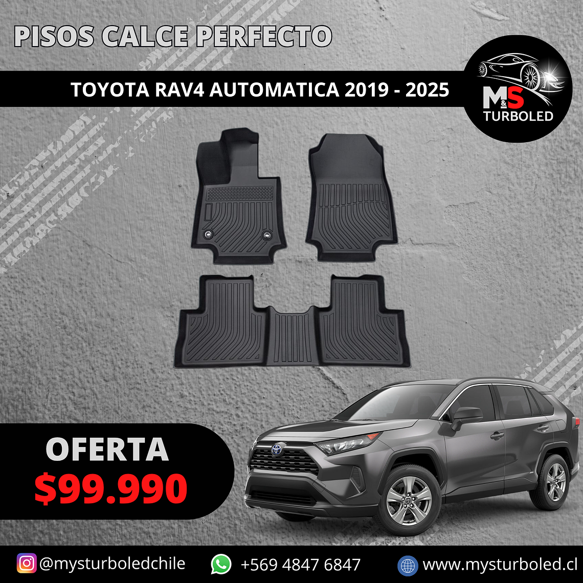 PISO DE CALCE PERFECTO TOYOTA NEW RAV4 AUTOMATICA 1