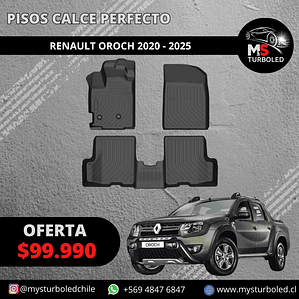 PISO DE CALCE PERFECTO RENAULT OROCH