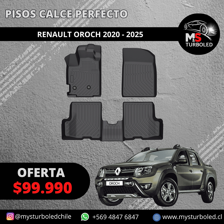 PISO DE CALCE PERFECTO RENAULT OROCH 1