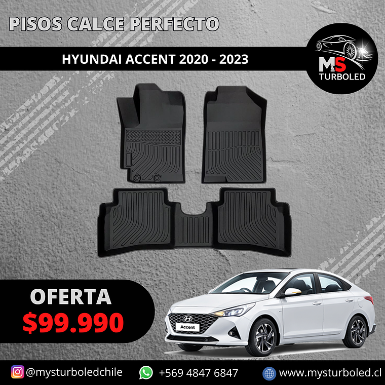 PISO DE CALCE PERFECTO HYUNDAI ACCENT 1