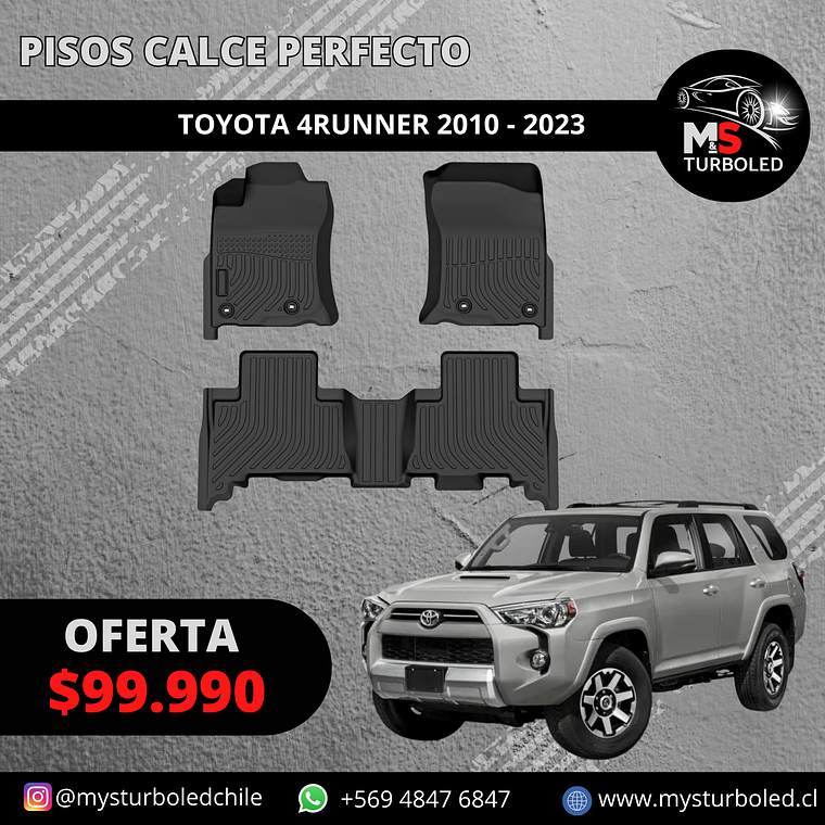 PISO DE CALCE PERFECTO TOYOTA 4RUNNER 1