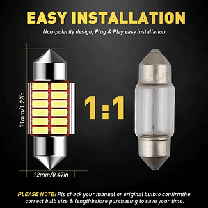 LED INTERIOR CANBUS TUBULAR (FEESTON).