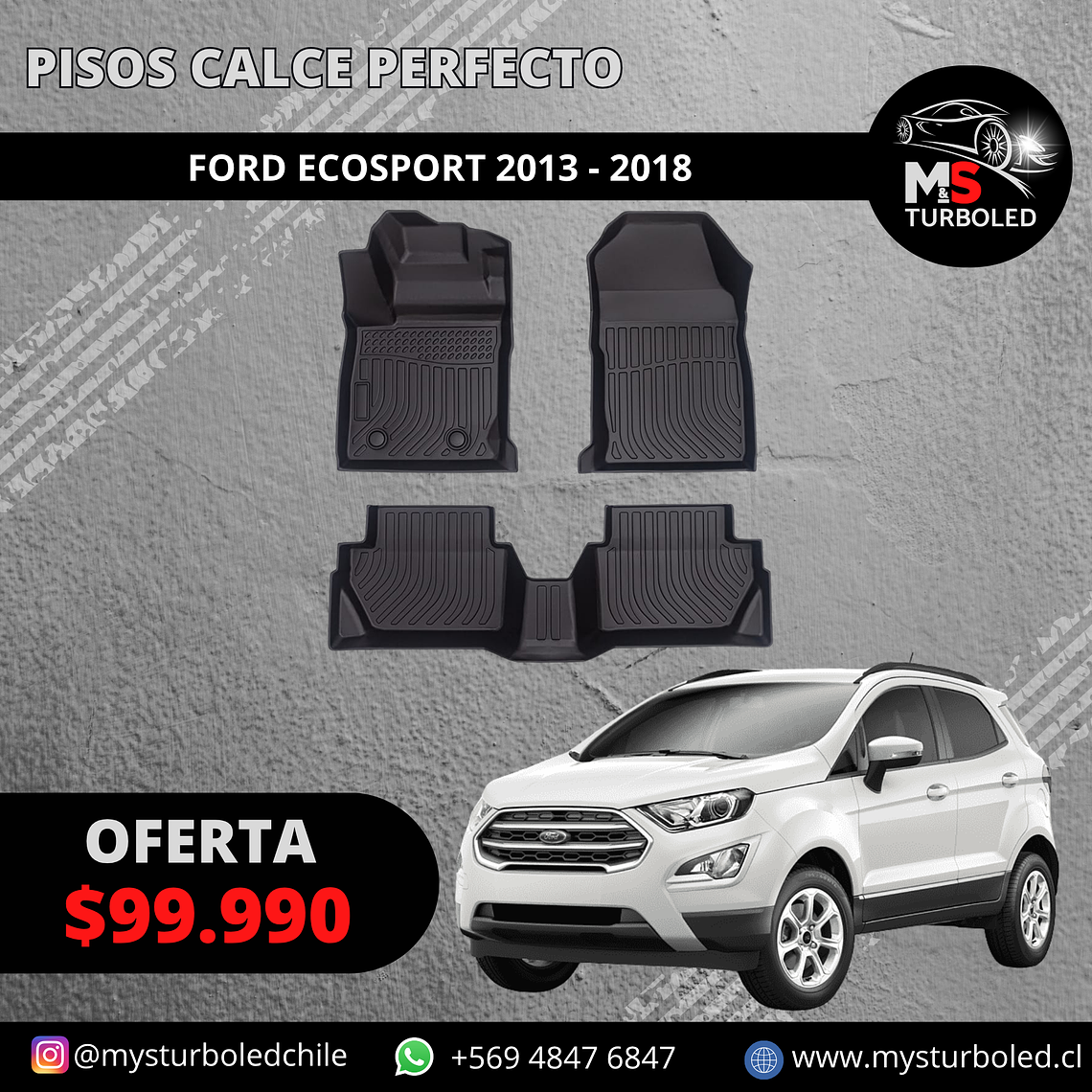 PISOS DE CALCE PERFECTO FORD ECOSPORT 1