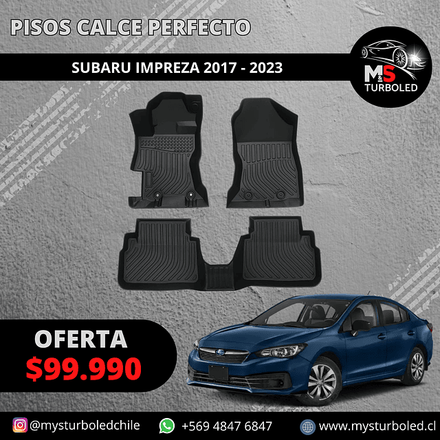 PISOS DE CALCE PERFECTO SUBARU IMPREZA