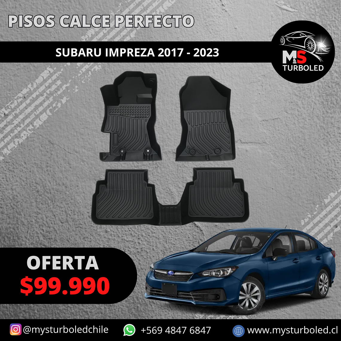 PISOS DE CALCE PERFECTO SUBARU IMPREZA 1