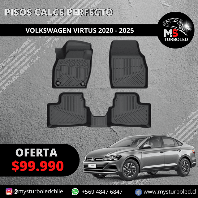 PISOS DE CALCE PERFECTO VOLKWAGEN VIRTUS