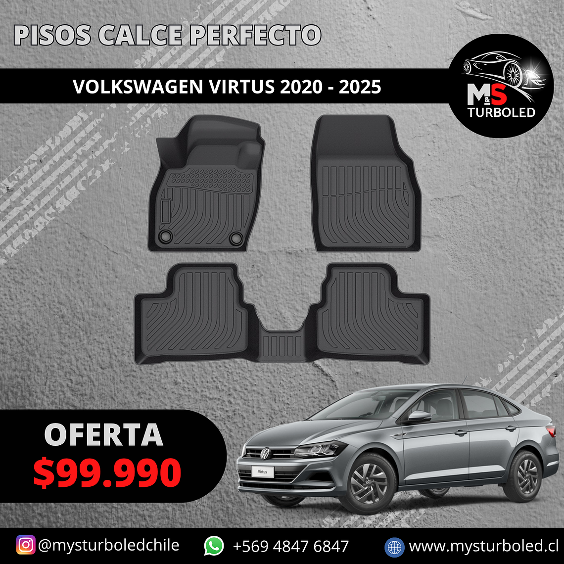 PISOS DE CALCE PERFECTO VOLKWAGEN VIRTUS 1