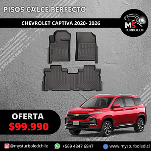 PISO DE CALCE PERFECTO CHEVROLET CAPTIVA