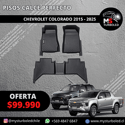 PISO DE CALCE PERFECTO CHEVROLET COLORADO