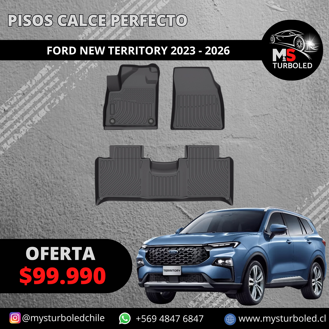 PISO DE CALCE PERFECTO NEW FORD TERRITORY 1