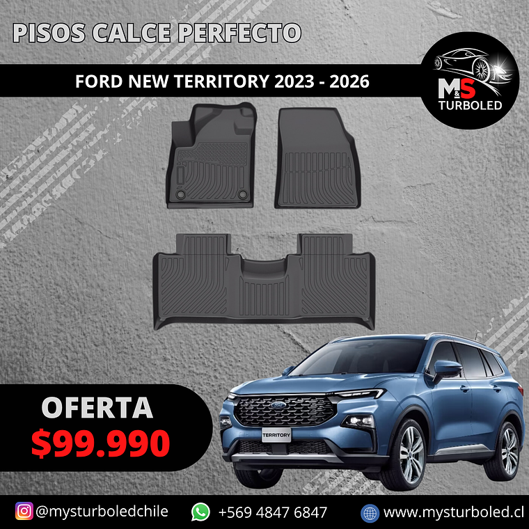 PISO DE CALCE PERFECTO NEW FORD TERRITORY 1
