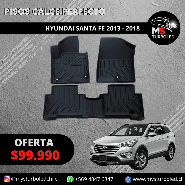 PISO DE CALCE PERFECTO HYUNDAI SANTA FE 1